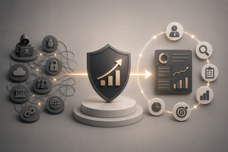 Security Growth Platform transforming complex cybersecurity challenges into measurable business outcomes and proactive security management